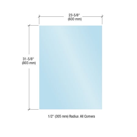 Acrylic Protective Barrier Panel 23-5/8-in X 31-5/8-in
